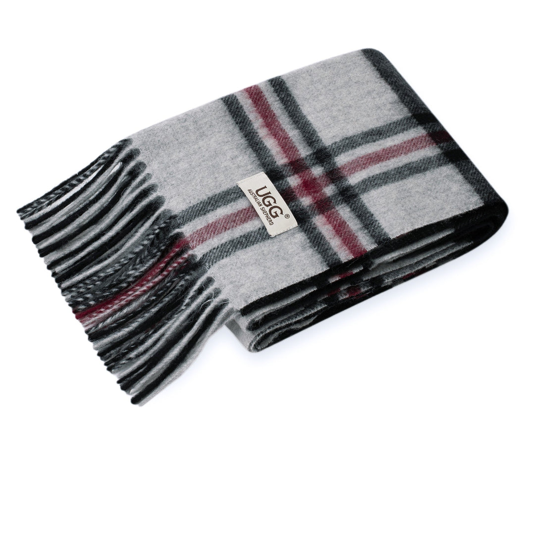 Australian Merino Wool Check Scarf - UGG Direct Online