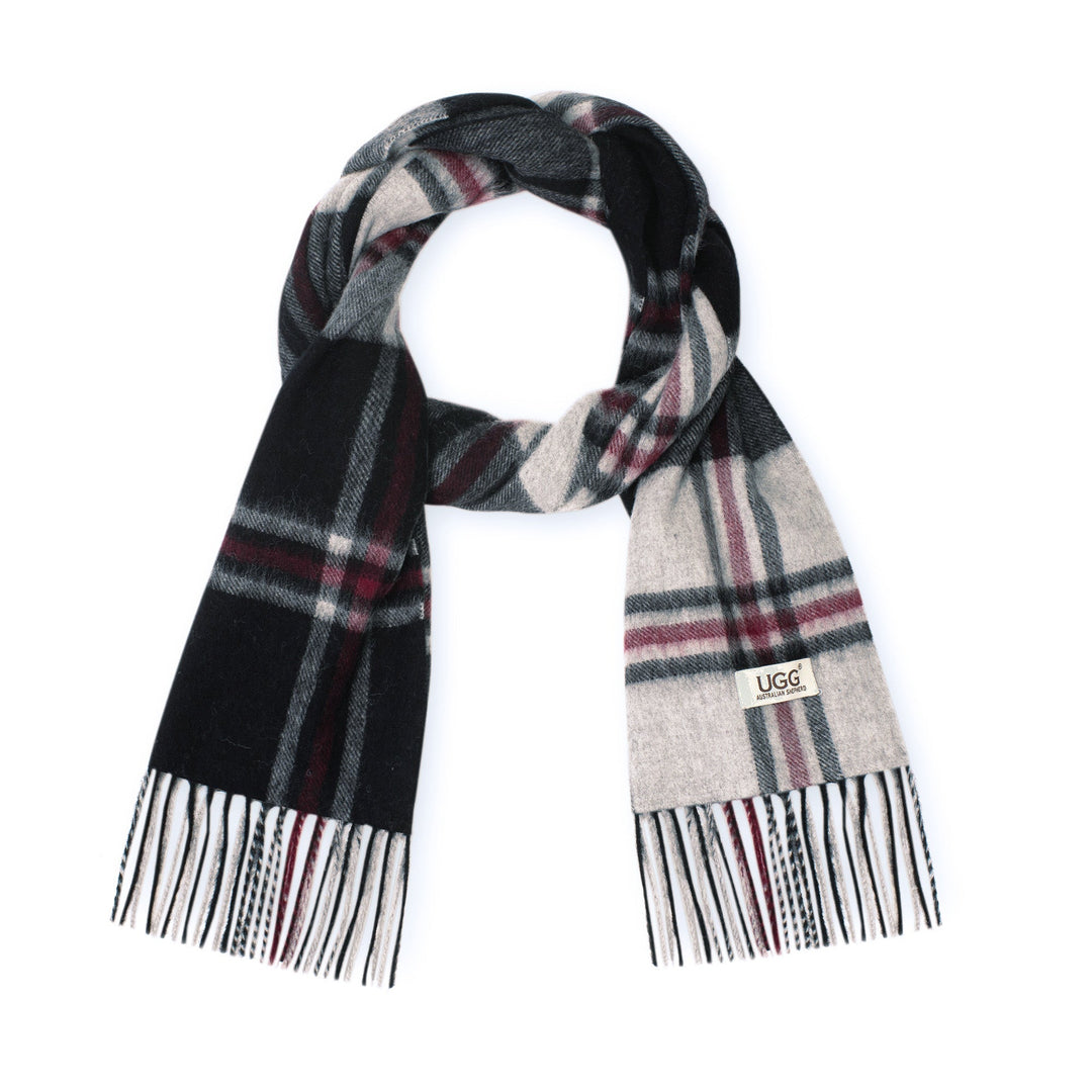 Australian Merino Wool Check Scarf - UGG Direct Online
