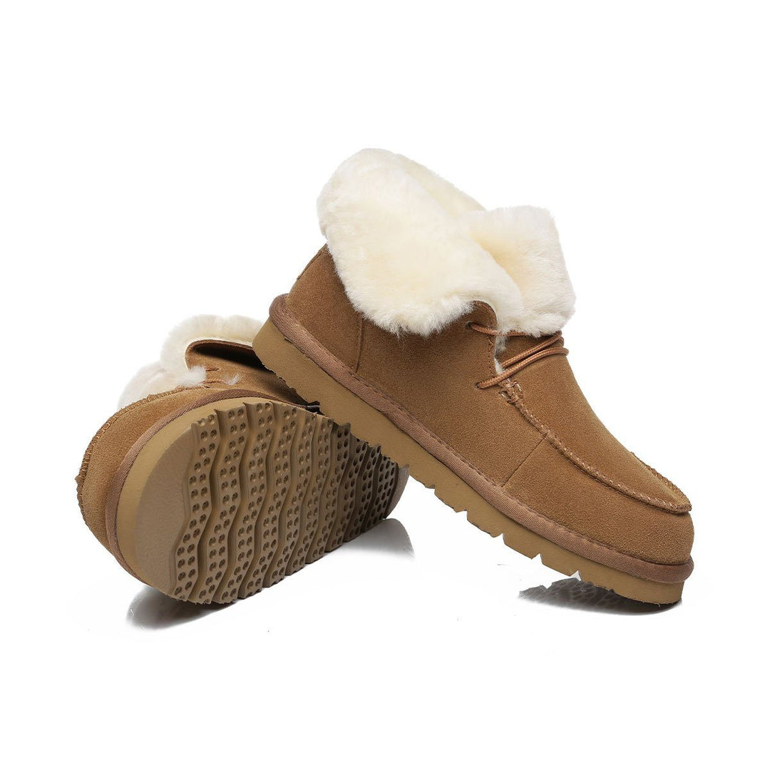 Alana Wool Collar Ankle Sheepskin UGG Boots - UGG Direct Online