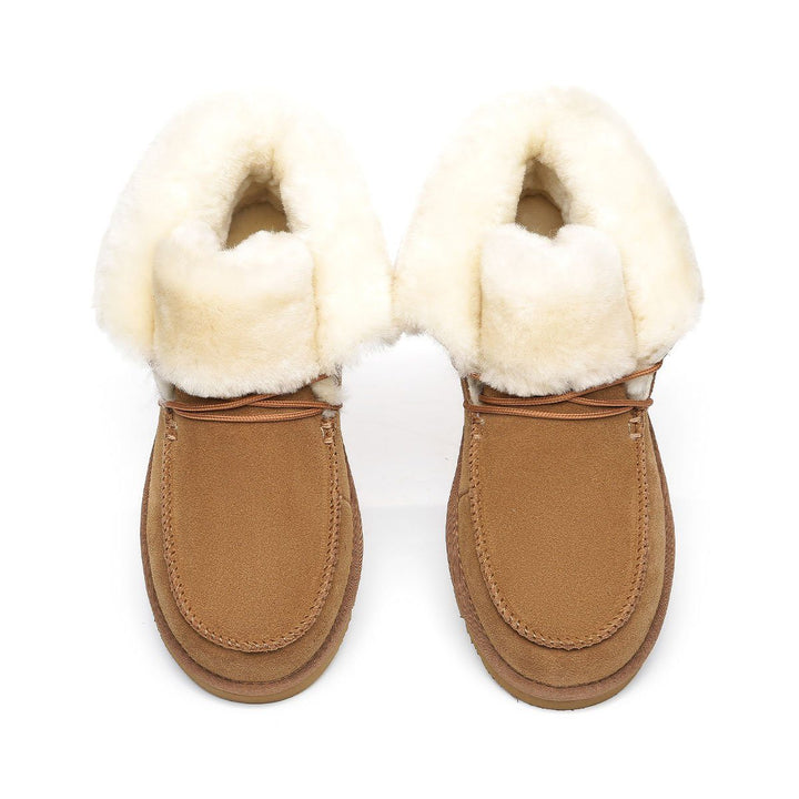 Alana Wool Collar Ankle Sheepskin UGG Boots - UGG Direct Online