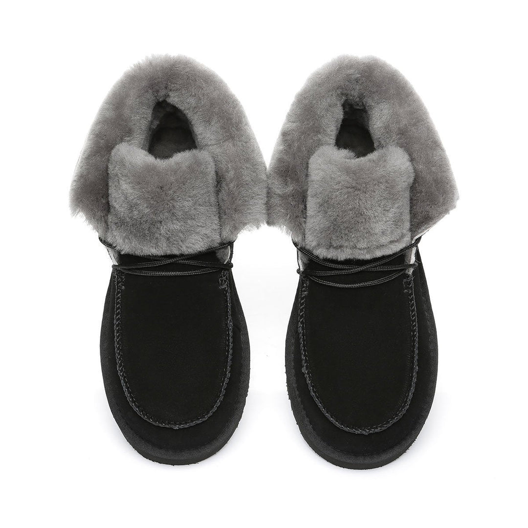 Alana Wool Collar Ankle Sheepskin UGG Boots - UGG Direct Online