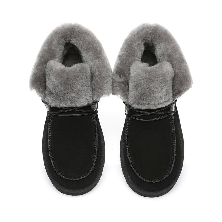Alana Wool Collar Ankle Sheepskin UGG Boots - UGG Direct Online