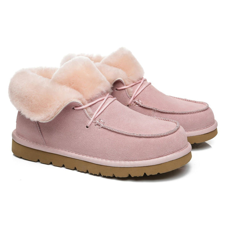 Alana Wool Collar Ankle Sheepskin UGG Boots - UGG Direct Online