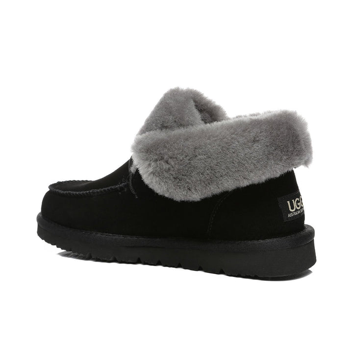 Alana Wool Collar Ankle Sheepskin UGG Boots - UGG Direct Online