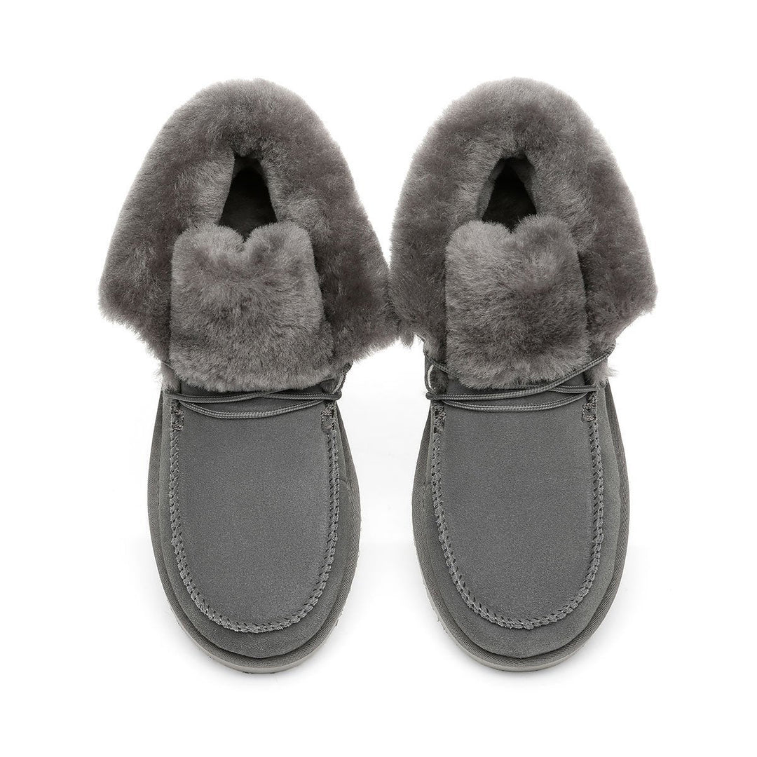 Alana Wool Collar Ankle Sheepskin UGG Boots - UGG Direct Online