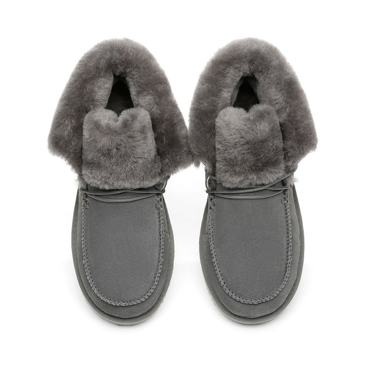 Alana Wool Collar Ankle Sheepskin UGG Boots - UGG Direct Online