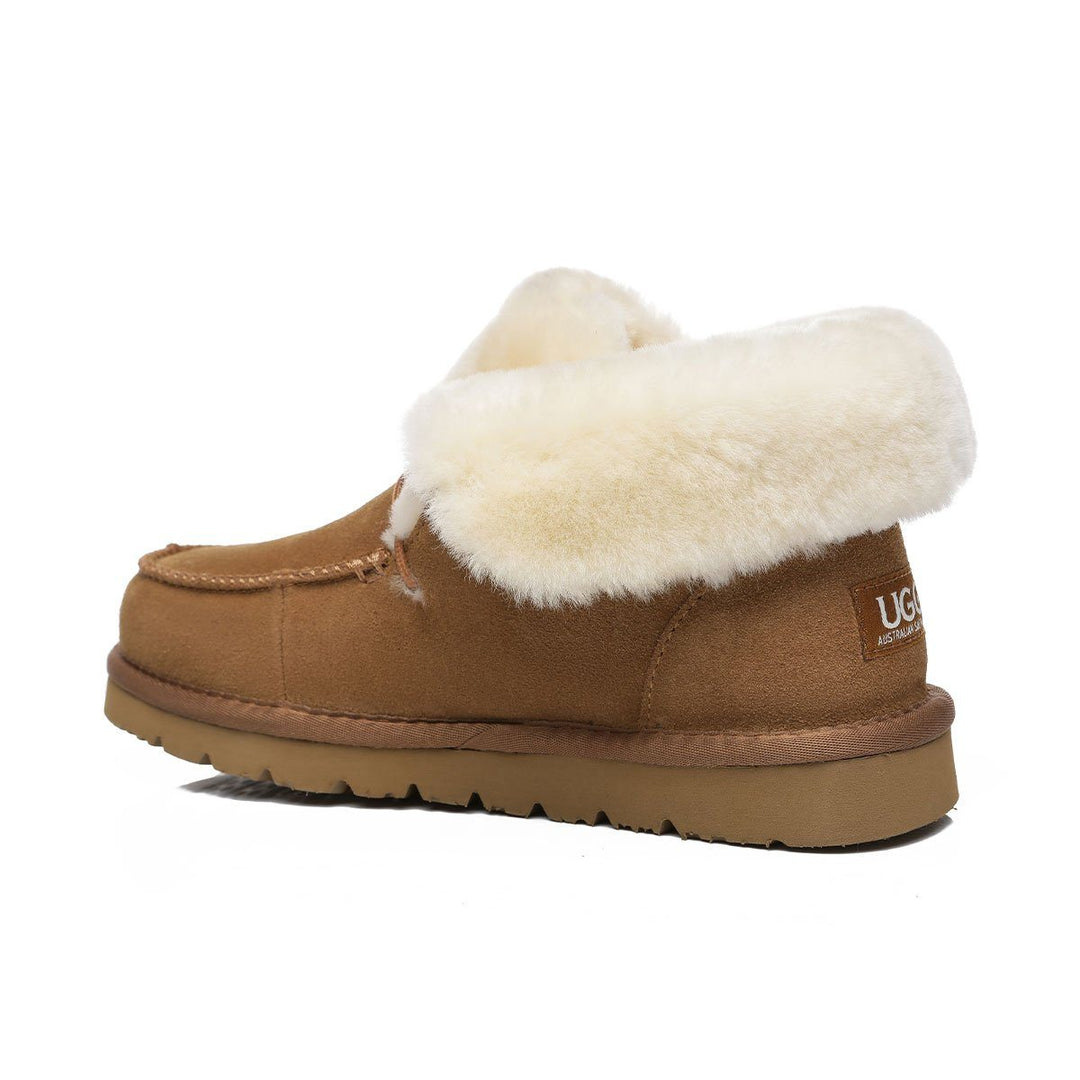 Alana Wool Collar Ankle Sheepskin UGG Boots - UGG Direct Online