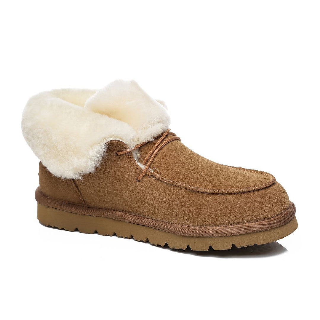 Alana Wool Collar Ankle Sheepskin UGG Boots - UGG Direct Online