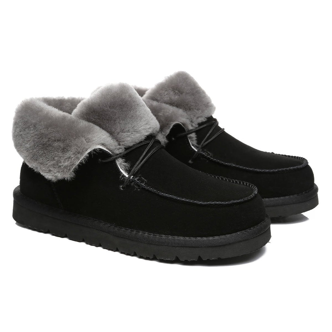 Alana Wool Collar Ankle Sheepskin UGG Boots - UGG Direct Online