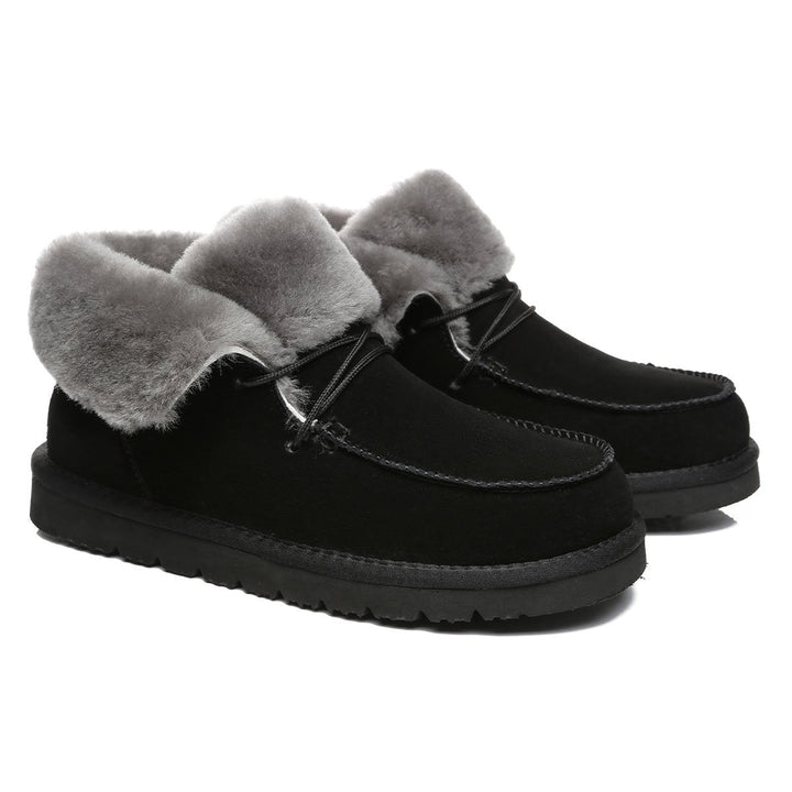 Alana Wool Collar Ankle Sheepskin UGG Boots - UGG Direct Online