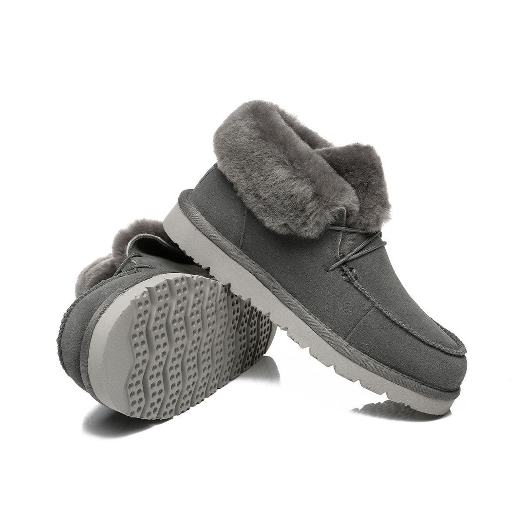 Alana Wool Collar Ankle Sheepskin UGG Boots - UGG Direct Online