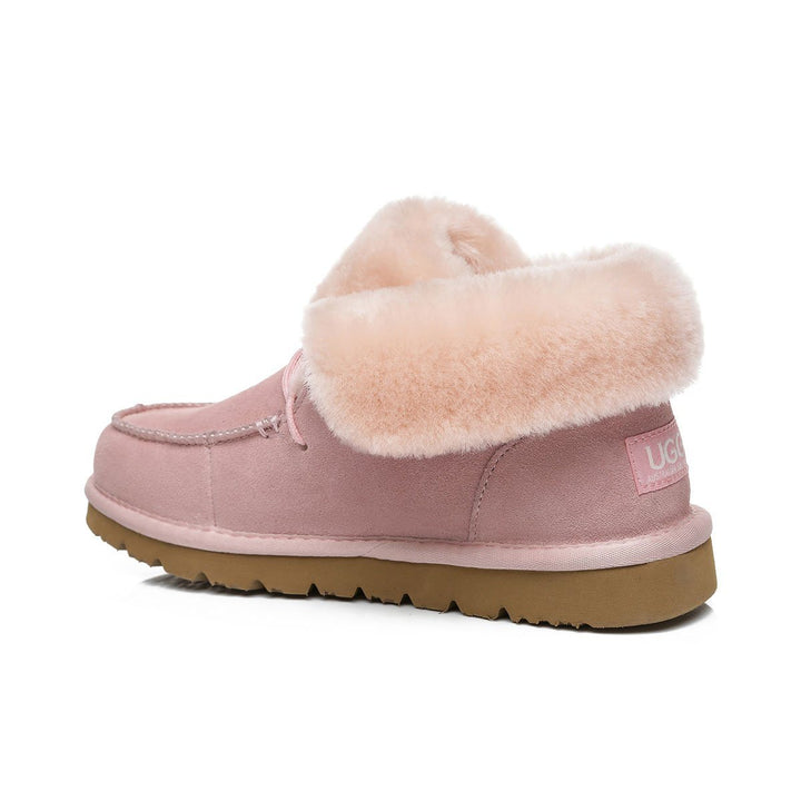 Alana Wool Collar Ankle Sheepskin UGG Boots - UGG Direct Online