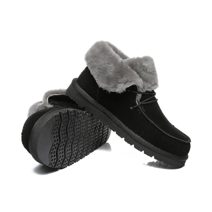 Alana Wool Collar Ankle Sheepskin UGG Boots - UGG Direct Online
