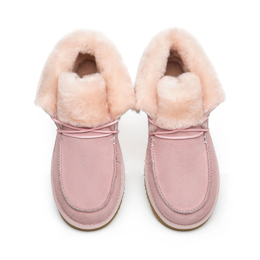 Alana Wool Collar Ankle Sheepskin UGG Boots - UGG Direct Online
