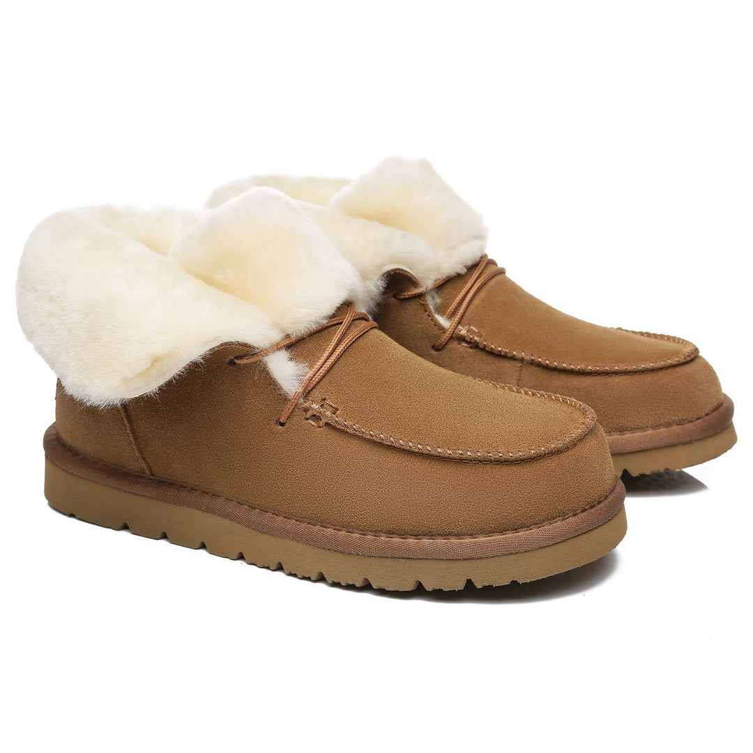 Alana Wool Collar Ankle Sheepskin UGG Boots - UGG Direct Online