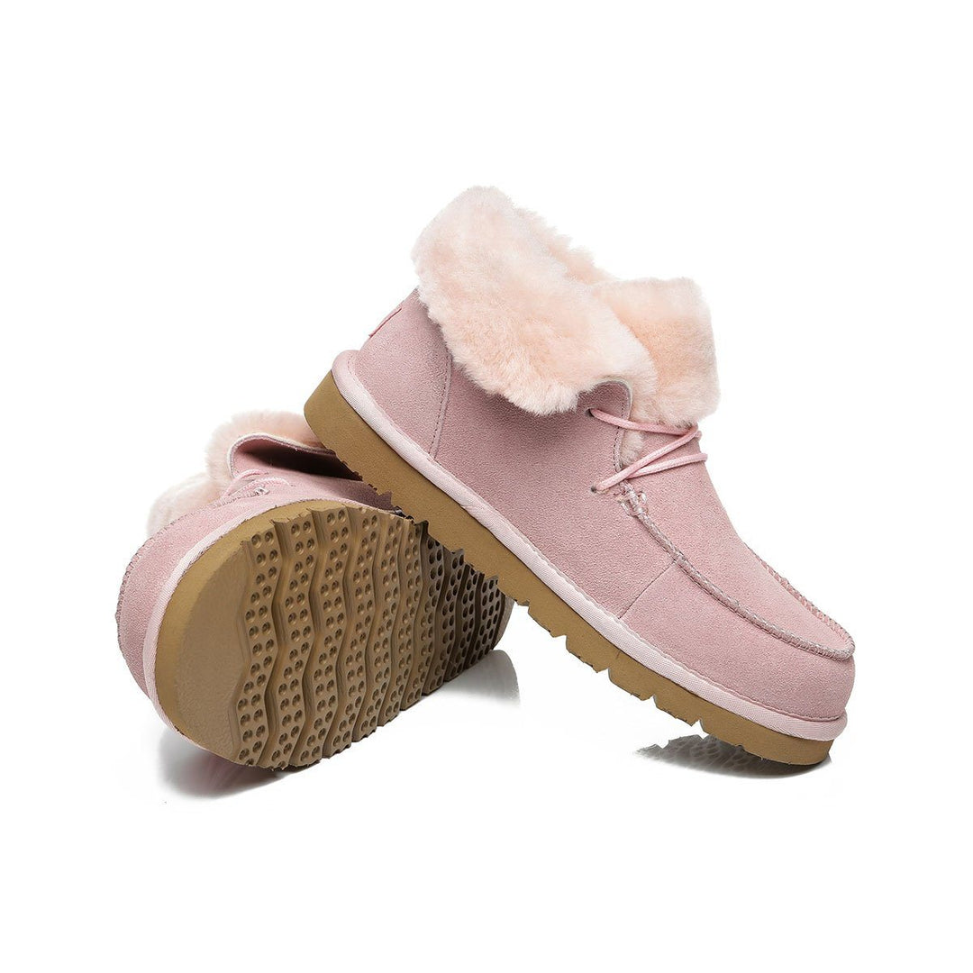 Alana Wool Collar Ankle Sheepskin UGG Boots - UGG Direct Online
