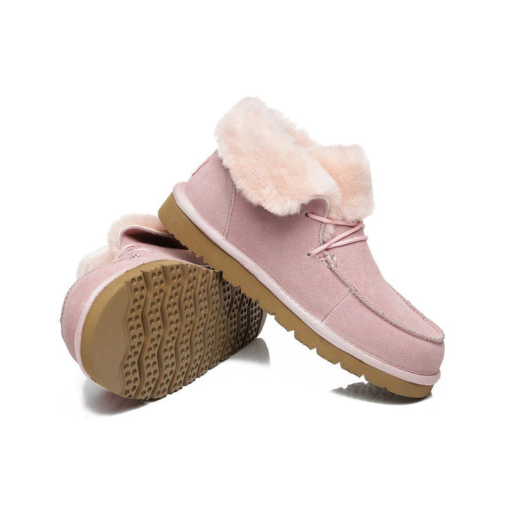 Alana Wool Collar Ankle Sheepskin UGG Boots - UGG Direct Online