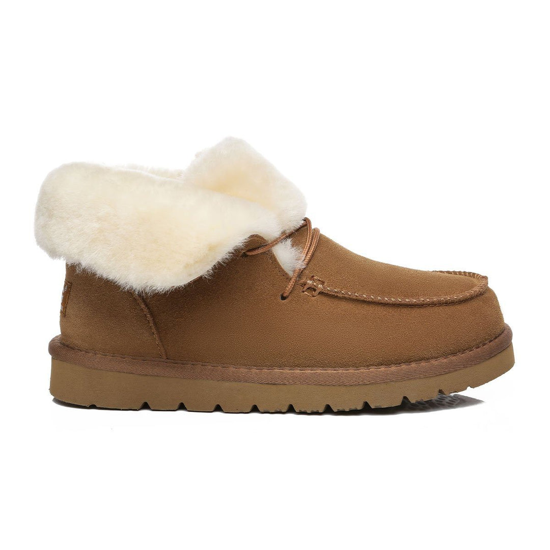 Alana Wool Collar Ankle Sheepskin UGG Boots - UGG Direct Online