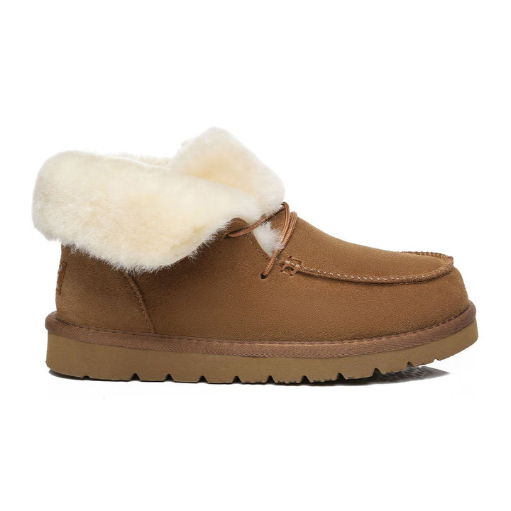 Alana Wool Collar Ankle Sheepskin UGG Boots - UGG Direct Online