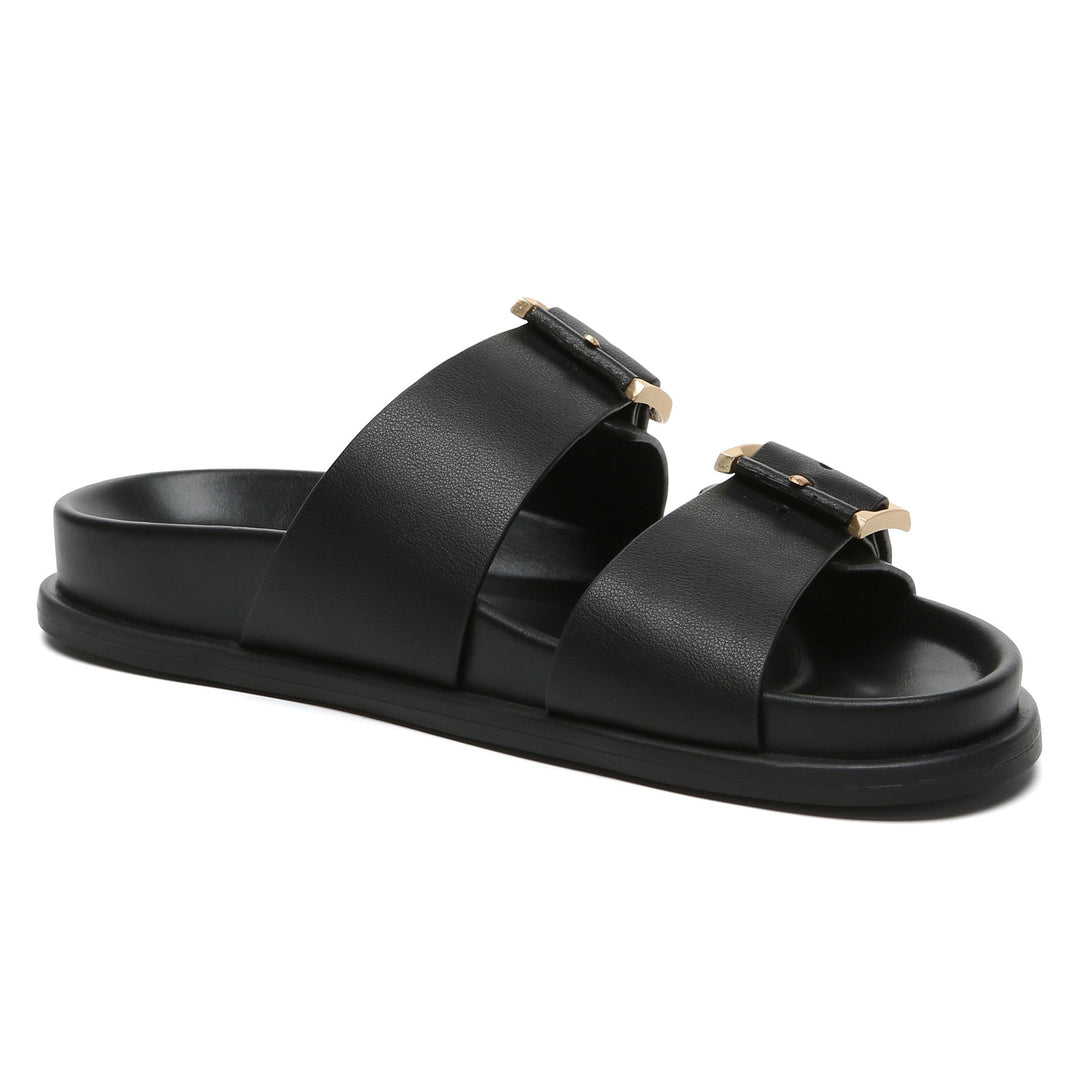 Manisha Buckle Leather Sandals