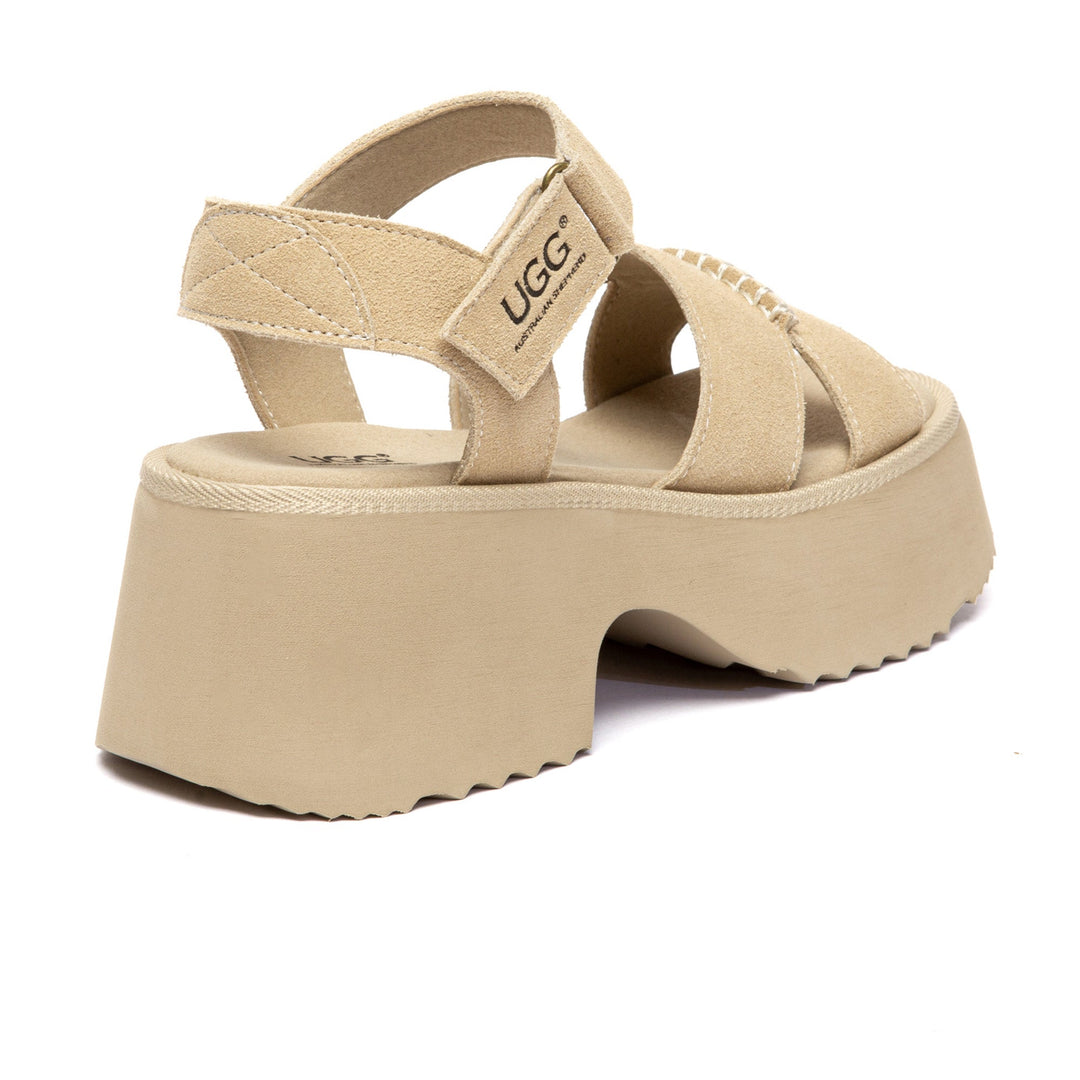 Strap Slingback Chunky Platform UGG Sandals