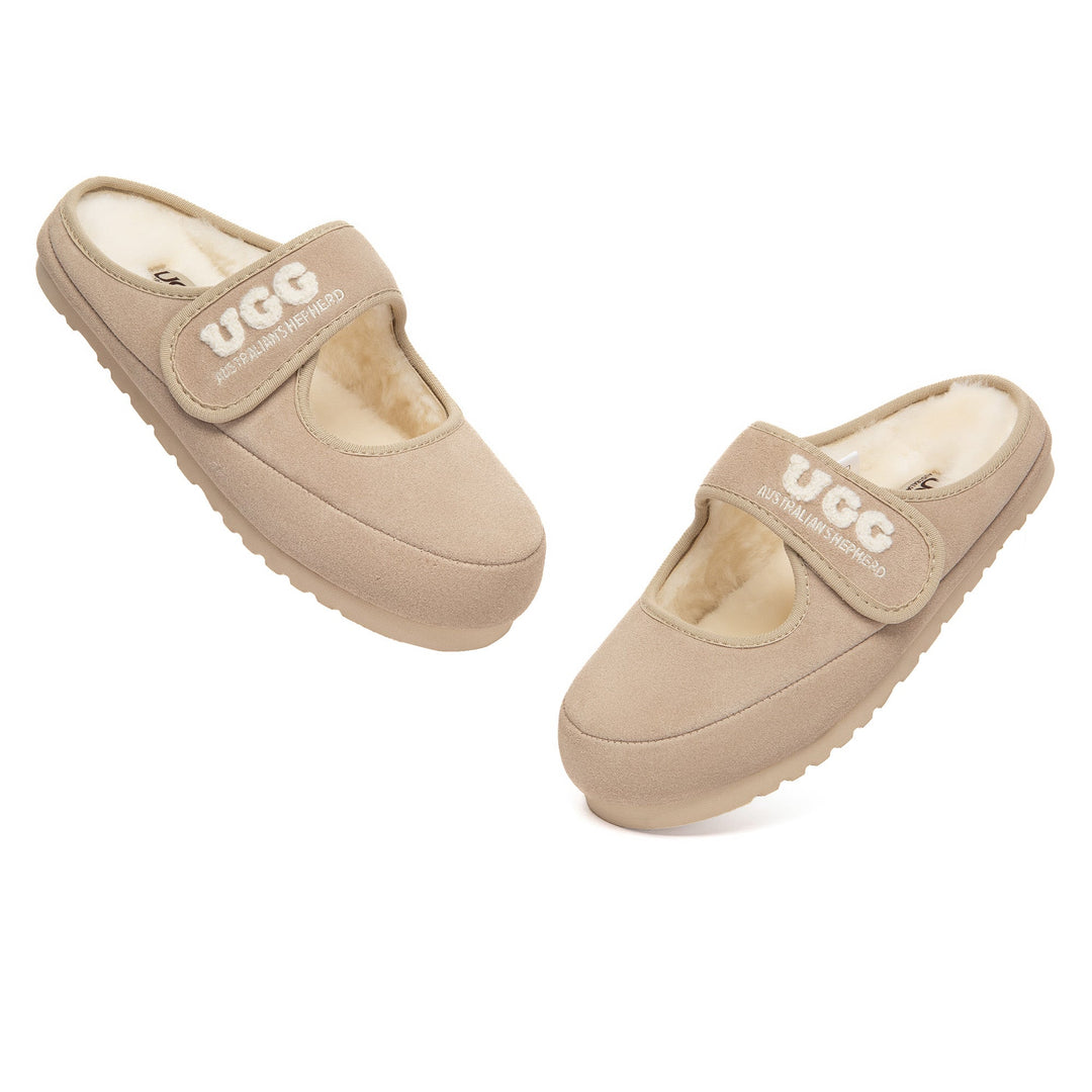 Adjustable Strap Mary Jane UGG Slippers