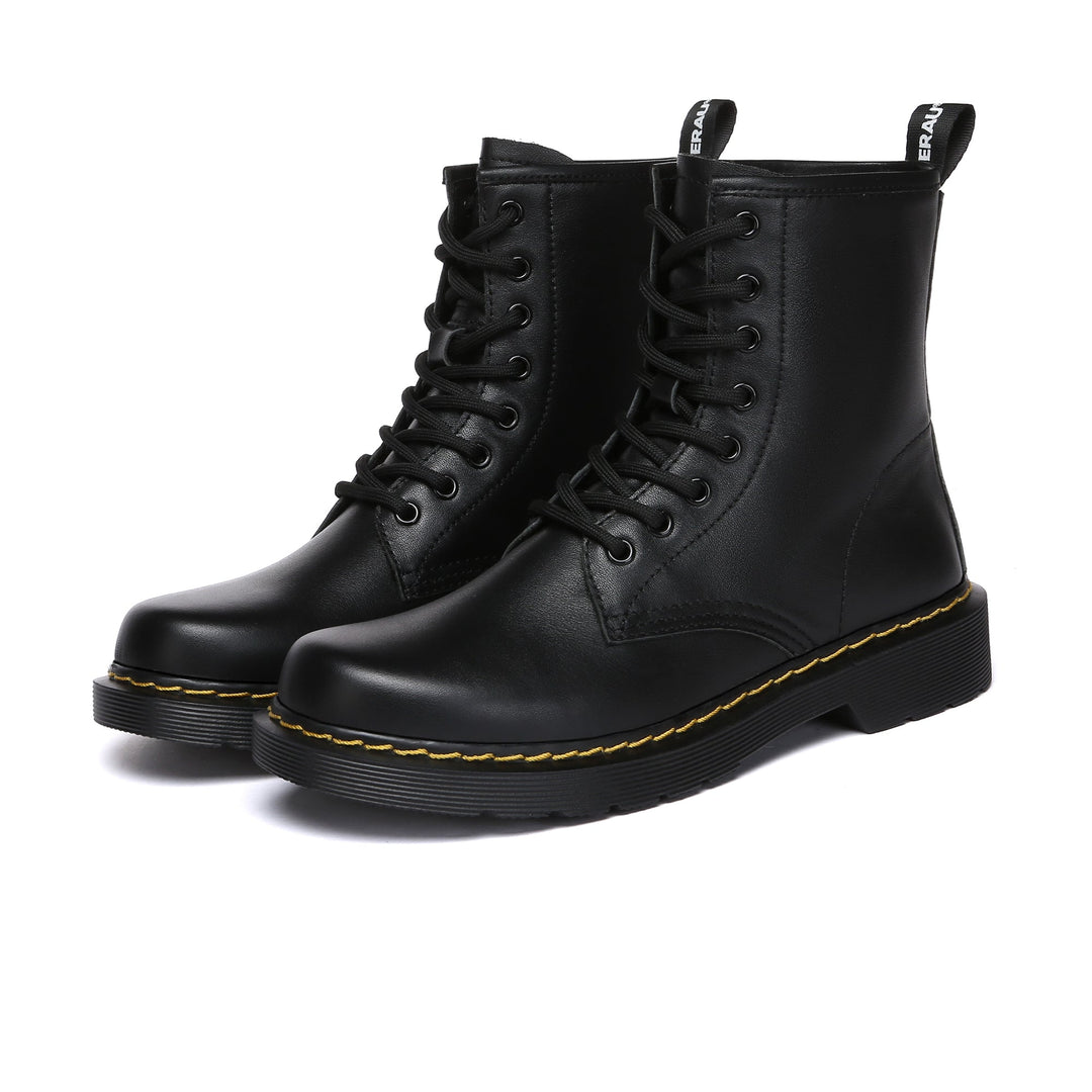 Black Docs Leather Chunky Boots - UGG Direct Online
