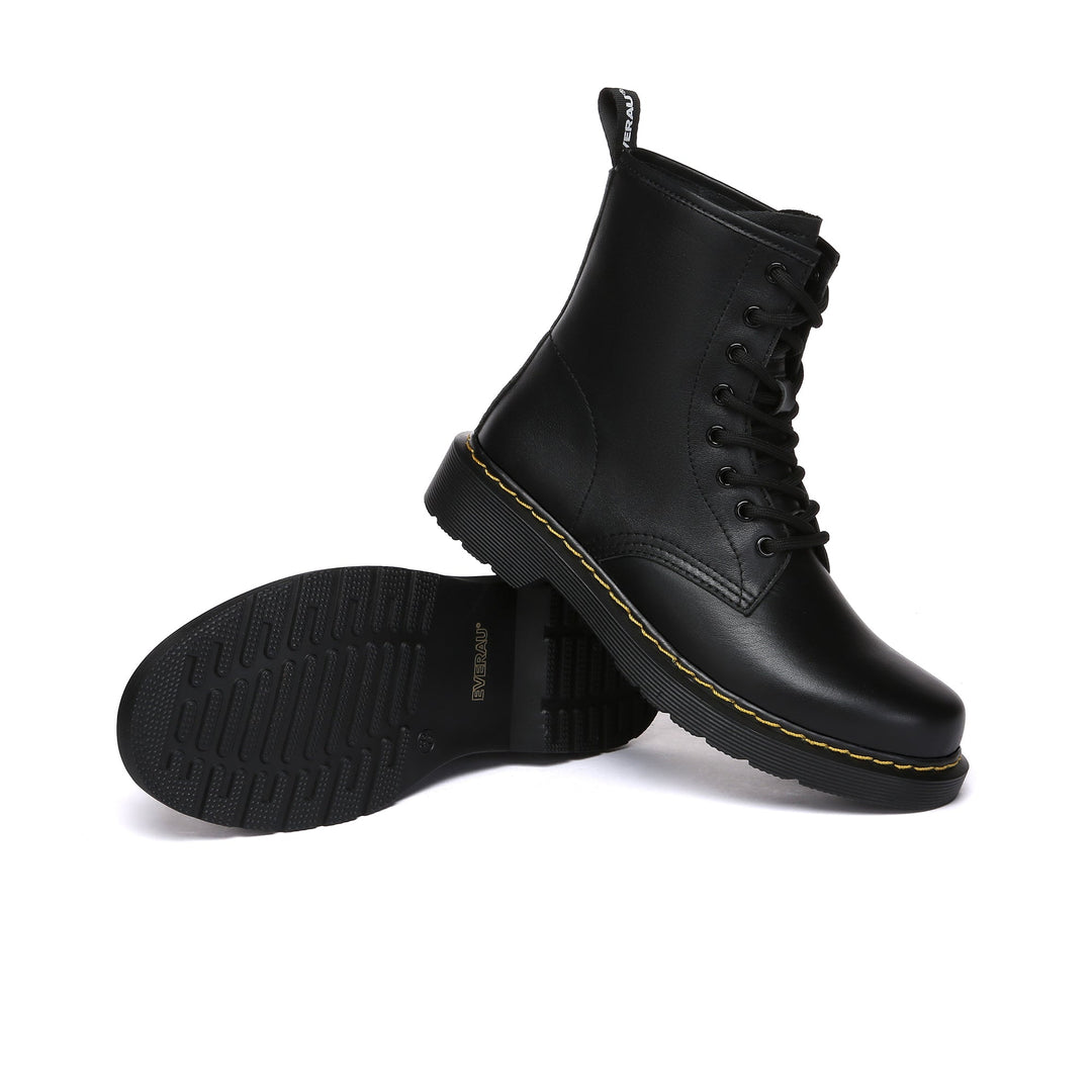 Black Docs Leather Chunky Boots - UGG Direct Online