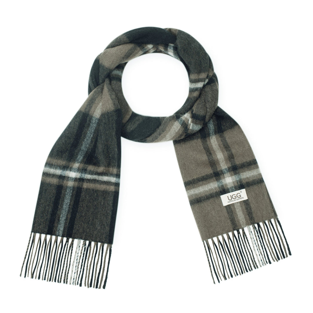 Australian Merino Wool Check Scarf - UGG Direct Online