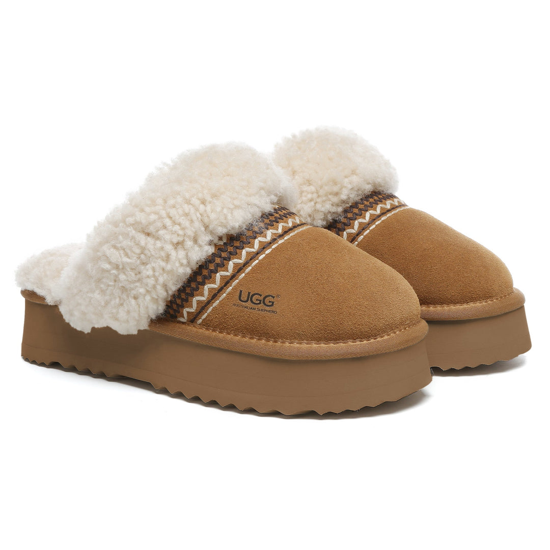 Bohemian Knitted UGG Platform Slippers - UGG Direct Online