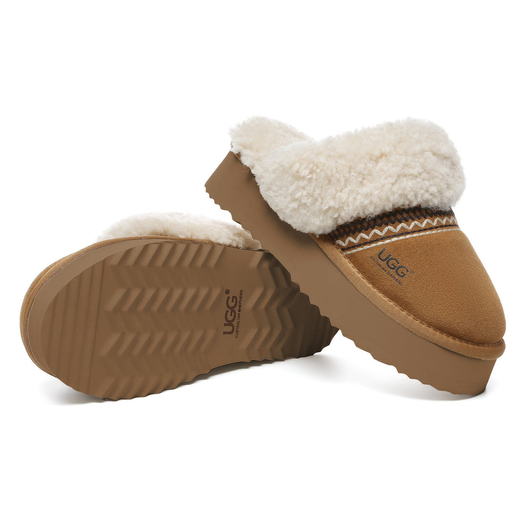Bohemian Knitted UGG Platform Slippers - UGG Direct Online