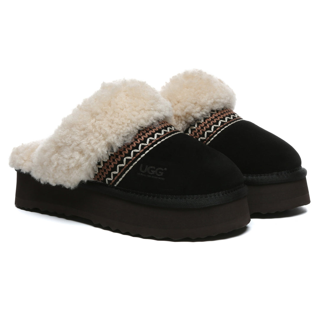 Bohemian Knitted UGG Platform Slippers - UGG Direct Online