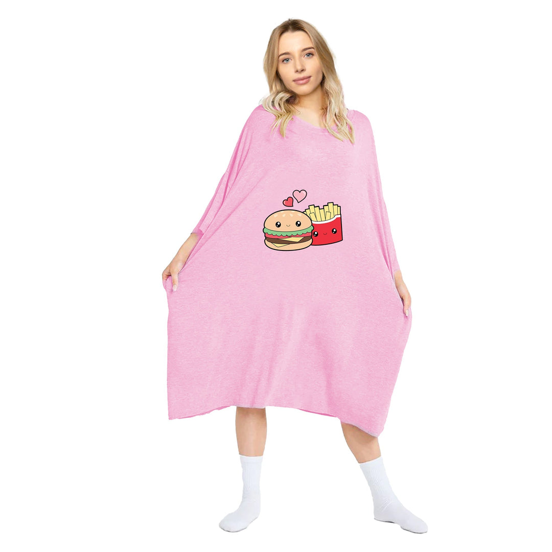 Burger & Chips Print Oversized Tee - UGG Direct Online