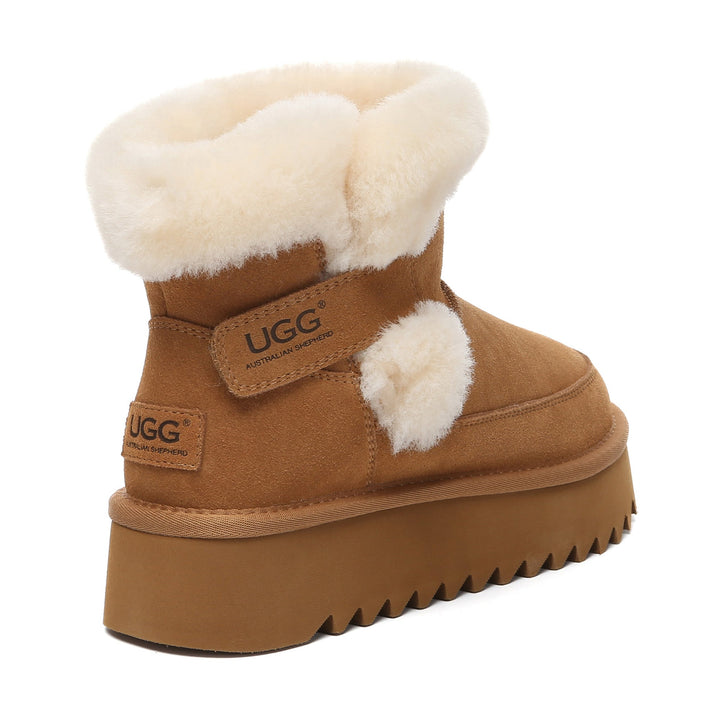 Bynnie Shearling Strap Mini Platform UGG Boots - UGG Direct Online