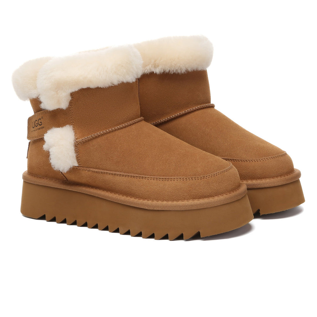 Bynnie Shearling Strap Mini Platform UGG Boots - UGG Direct Online