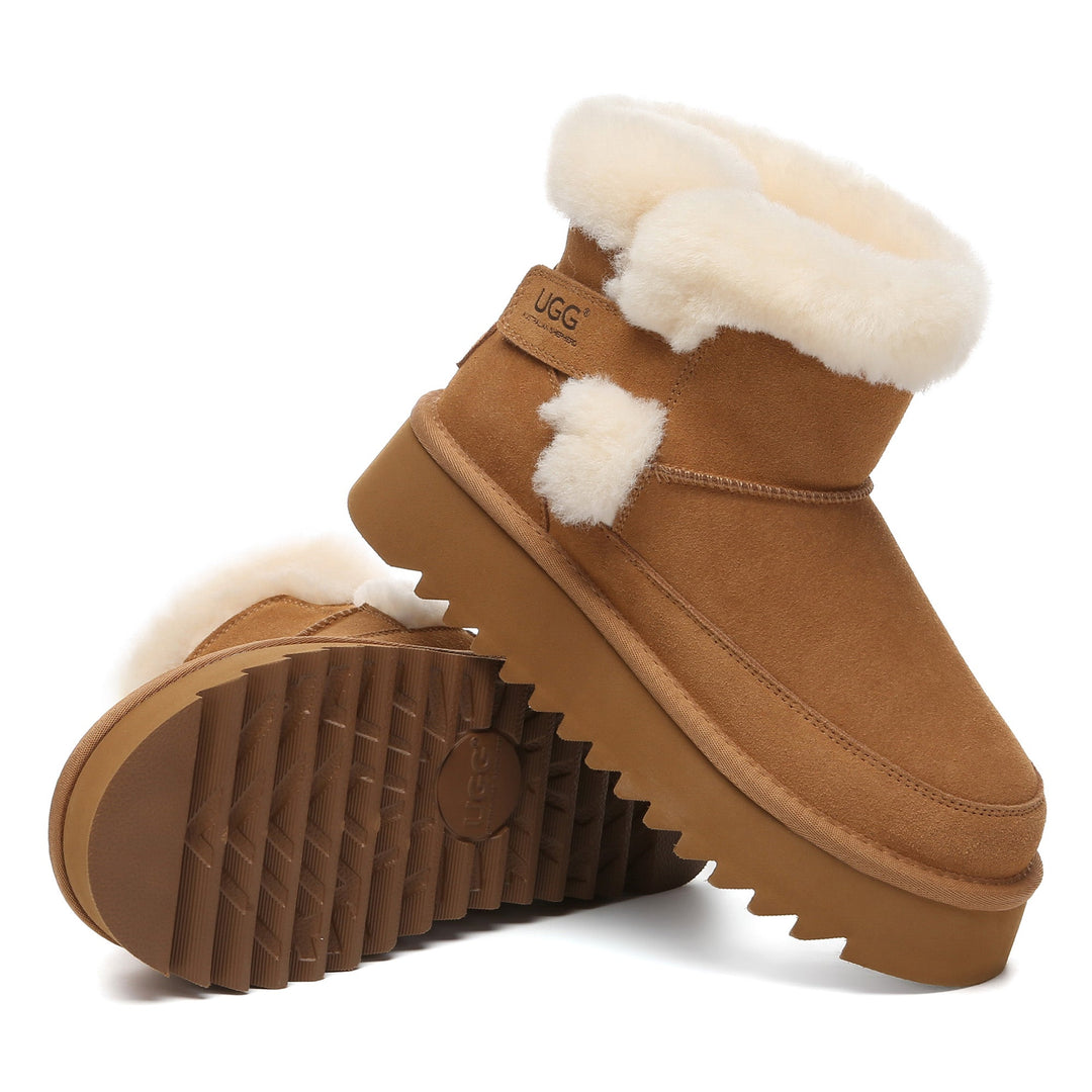 Bynnie Shearling Strap Mini Platform UGG Boots - UGG Direct Online