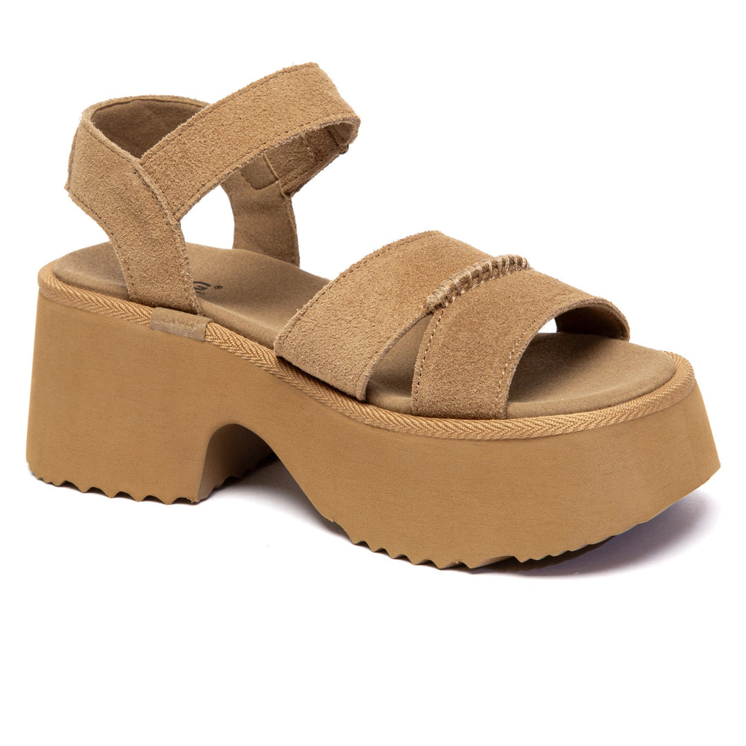 Strap Slingback Chunky Platform UGG Sandals