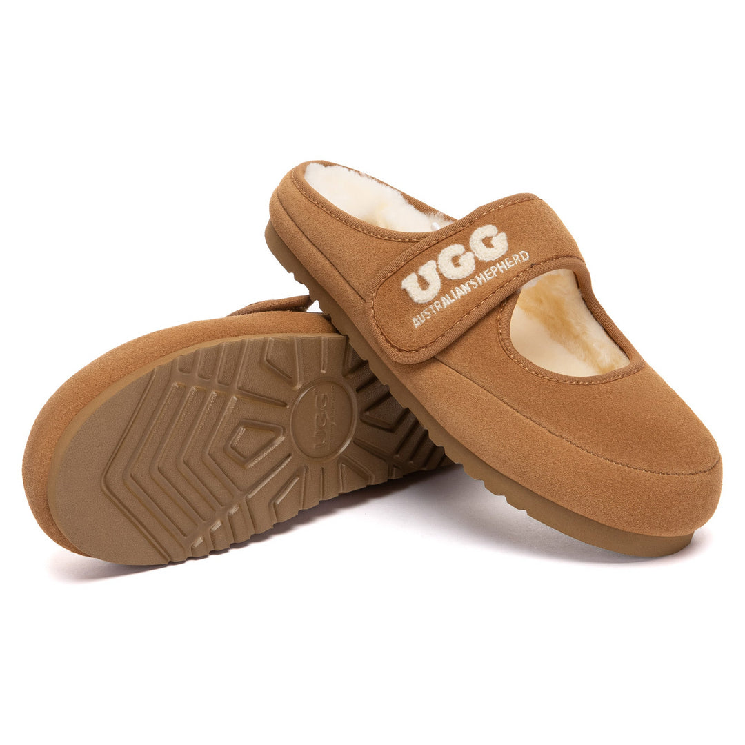 Adjustable Strap Mary Jane UGG Slippers