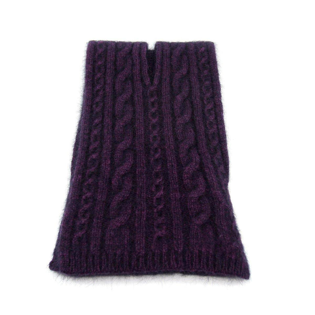 Cable Pattern Possum Merino Scarf - Grape - UGG Direct Online