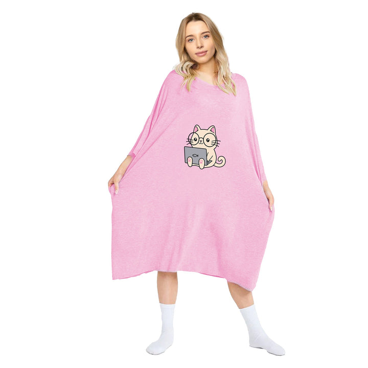 Cat Print Oversized Tee - UGG Direct Online
