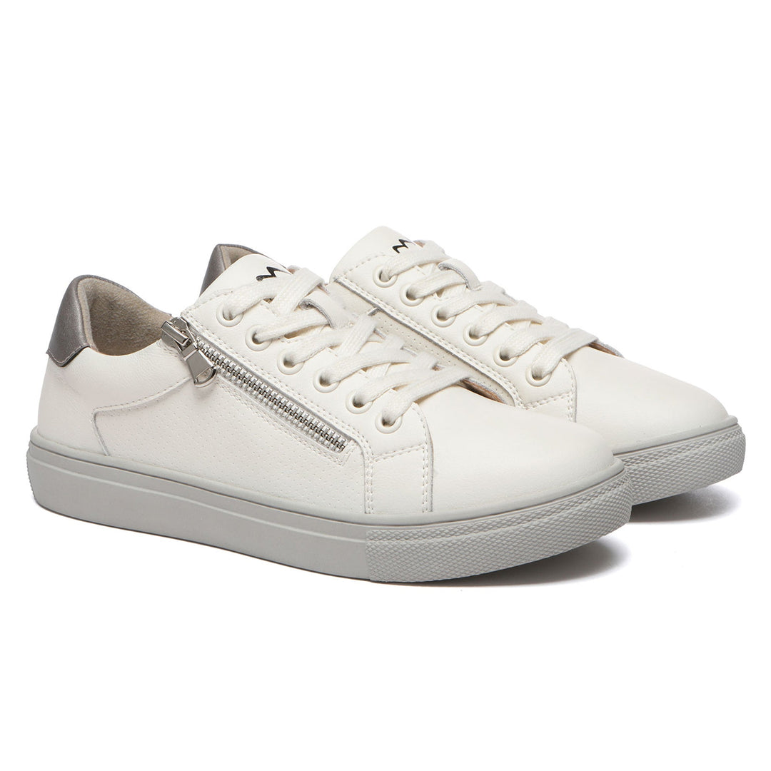 Chloe White Leather Sneakers - UGG Direct Online