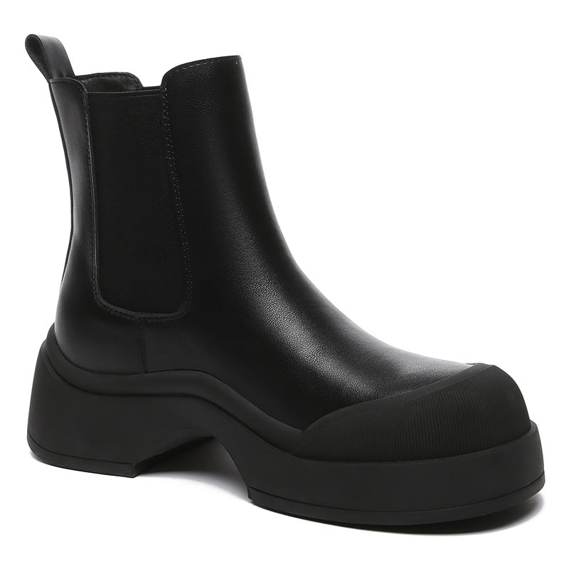 Cindy Women Leather Ankle Chunky Boots - UGG Direct Online