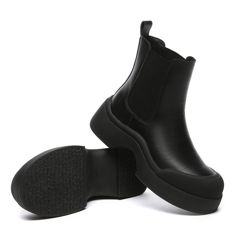 Cindy Women Leather Ankle Chunky Boots - UGG Direct Online