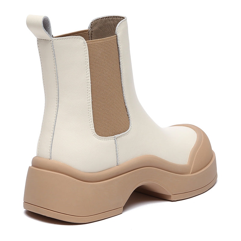 Cindy Women Leather Ankle Chunky Boots - UGG Direct Online