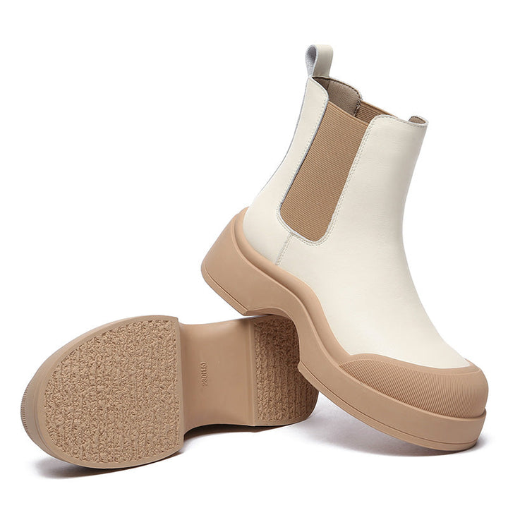 Cindy Women Leather Ankle Chunky Boots - UGG Direct Online