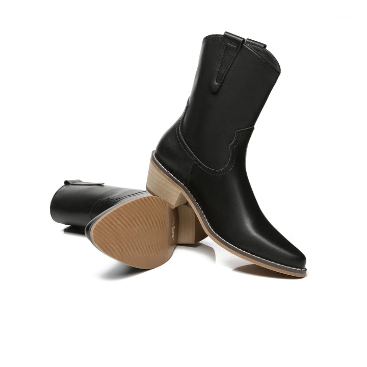 Claudina Cowgirl Leather Boots - UGG Direct Online