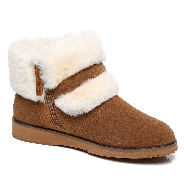 Collette Buckled Strap Fluffy UGG Boots - UGG Direct Online