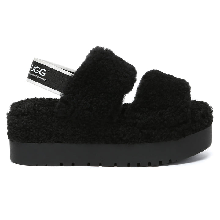 Double Strap Slingback Platform UGG Slippers - UGG Direct Online