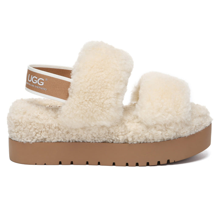 Double Strap Slingback Platform UGG Slippers - UGG Direct Online