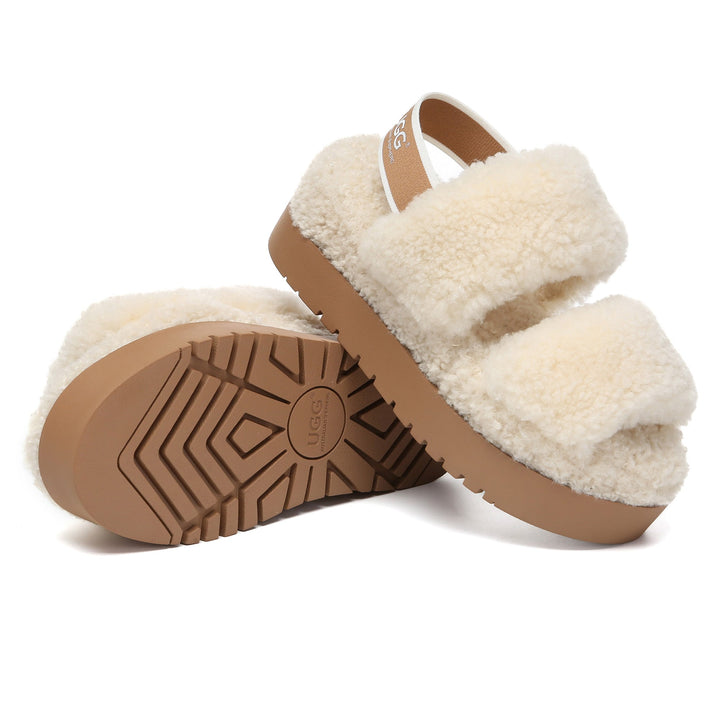 Double Strap Slingback Platform UGG Slippers - UGG Direct Online